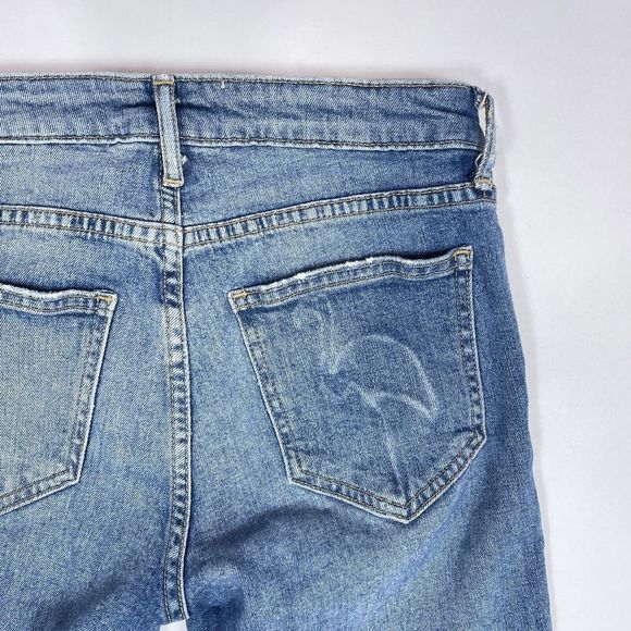 Sandrine Rose Jeans Women's‎ Size 25 Skinny Mid Rise Medium Wash Tuxedo Stripe - Picture 4 of 12